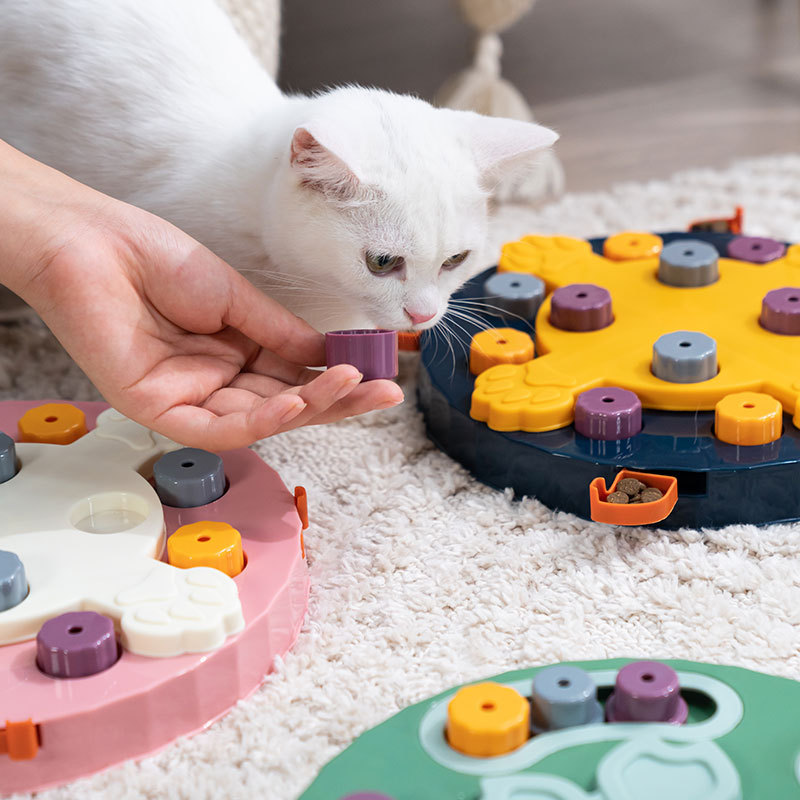 Interactive Pet Puzzle Toys: IQ Training, Mental Enrichment & Stress Relief  for Cats!