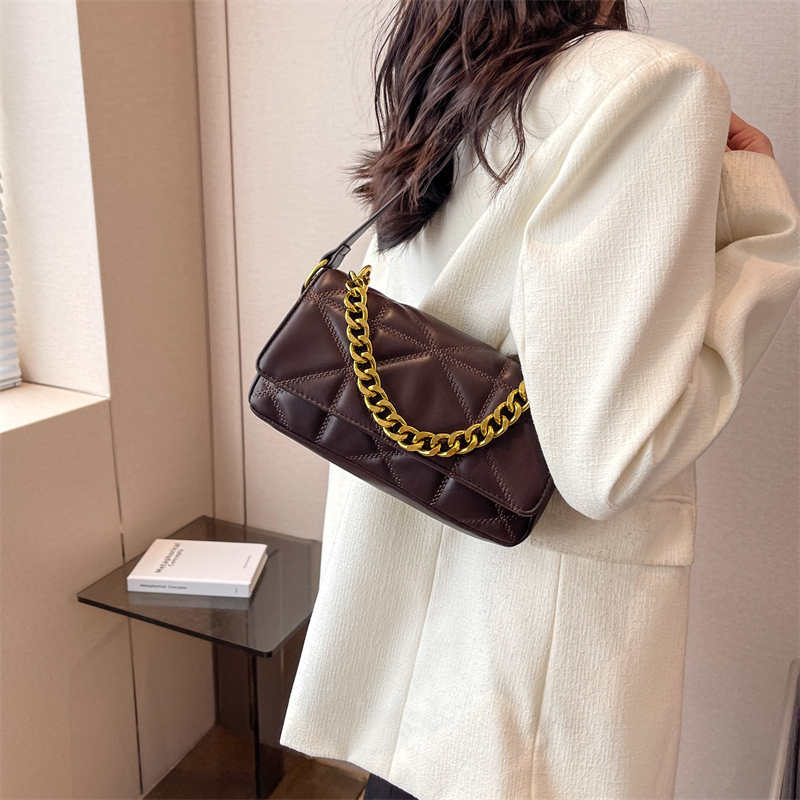 Fashion Quilted Shoulder Bag, Elegant Pu Underarm Bag, Women's Trendy  Handbag & Purse - Temu United Arab Emirates