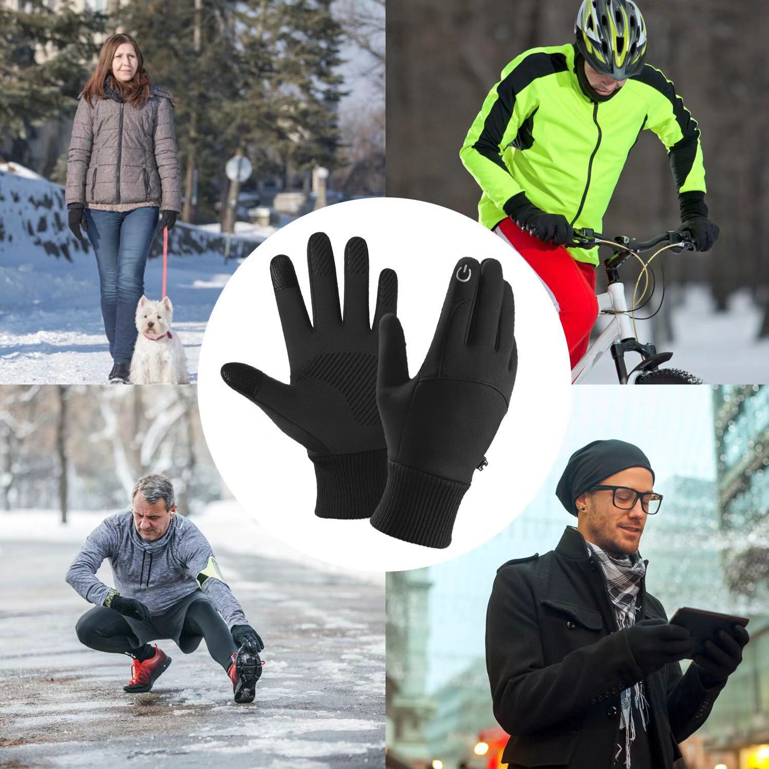 1pair Winter Waterproof Mens Gloves Windproof Sports Fishing Touchscreen  Driving Motorcycle Ski Non Slip Warm Cycling Women Gloves - Jewelry &  Accessories - Temu