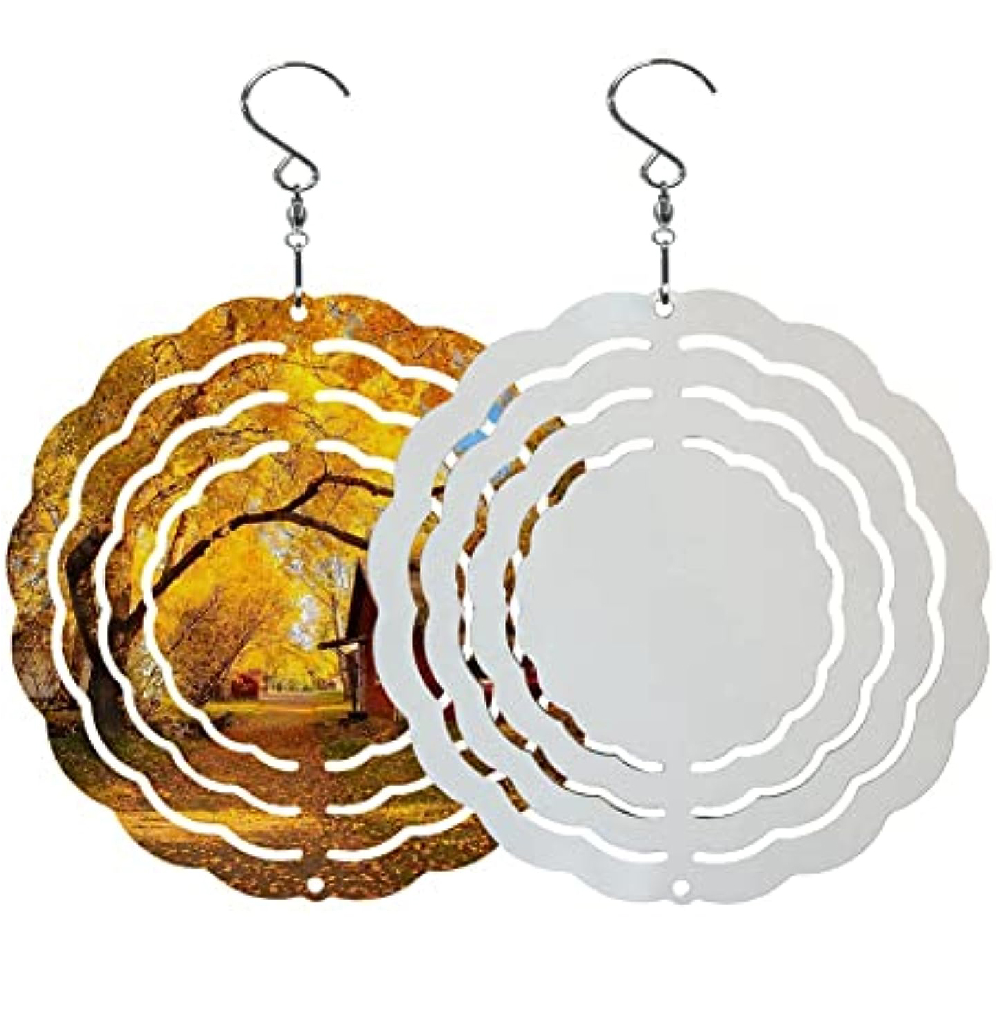 Sublimation Wind Spinner Blanks 3d Wind Spinners Hanging Temu