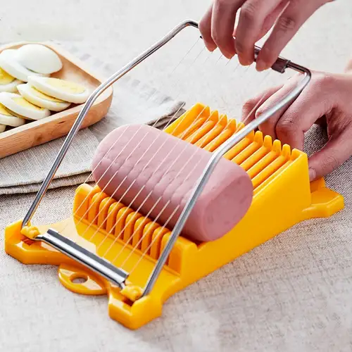 Hot Dog Cutter Multifunctional Sausage Cutter Ham Slicer Banana Peeler  Kitchen Tool,Slicer, for Cut Sausages, Hot Dog,Boiled Eggs, Strawberry  slicer