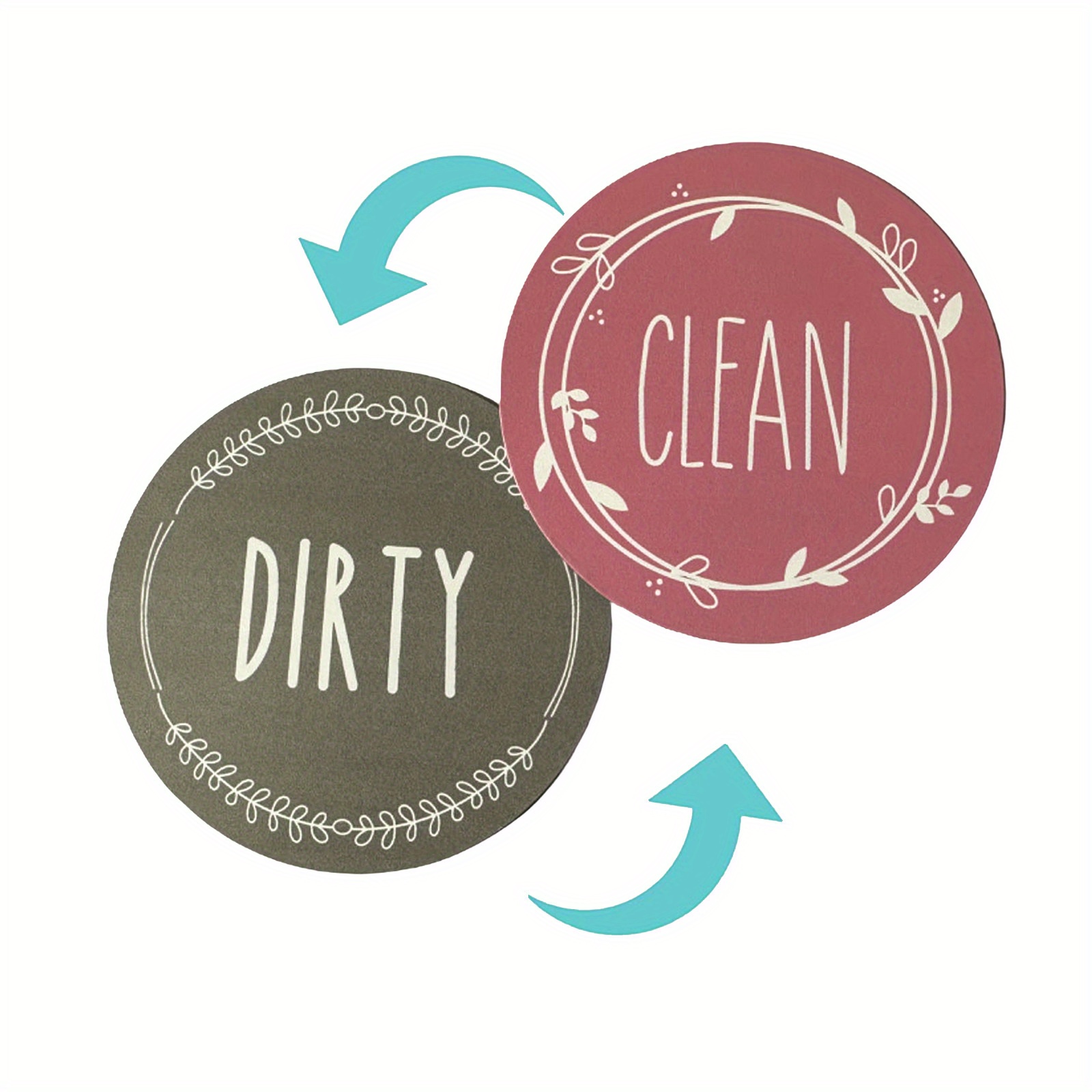 Creative Dishwasher Magnet Clean Dirty Sign Non-Scratching Strong