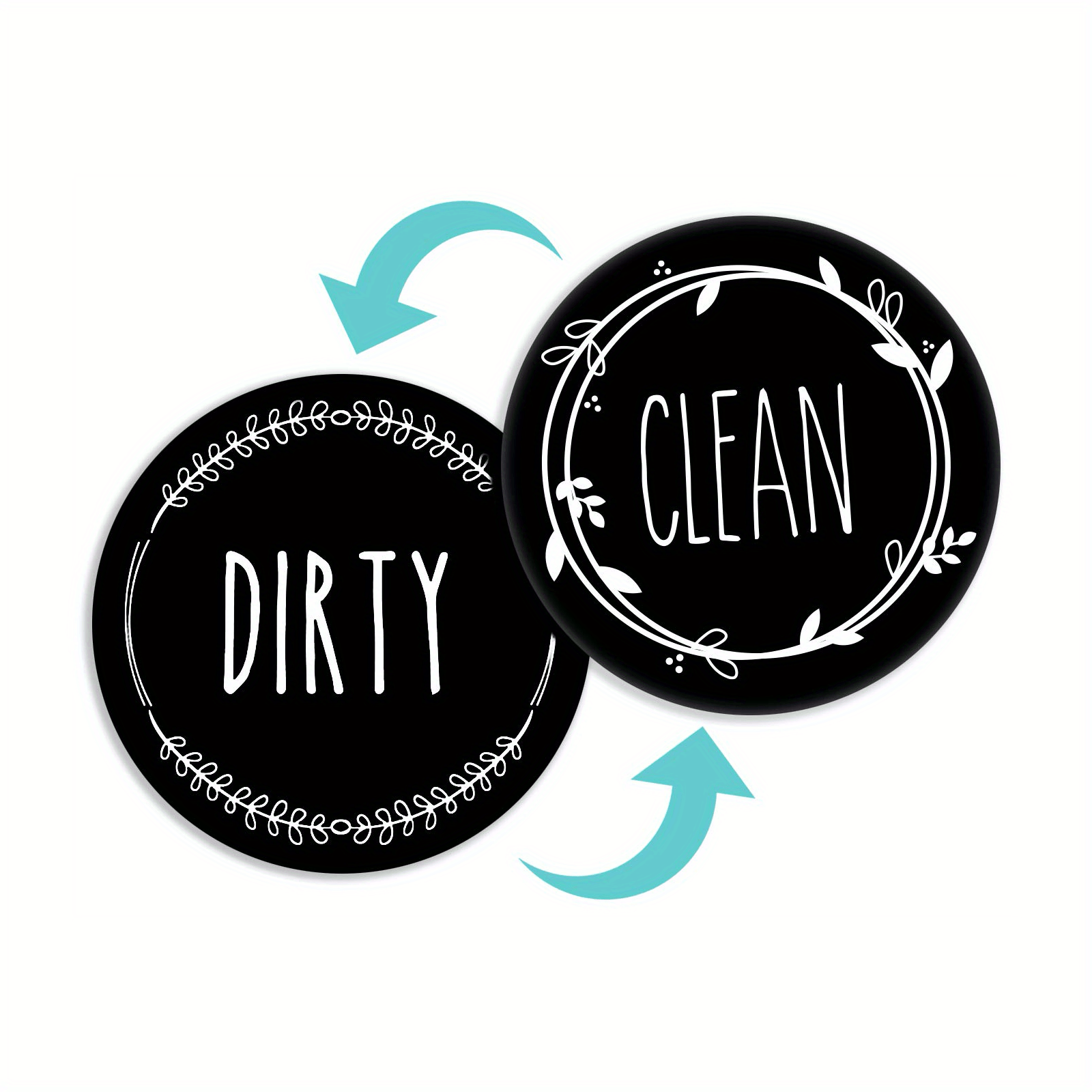 Creative Dishwasher Magnet Clean Dirty Sign Non-Scratching Strong