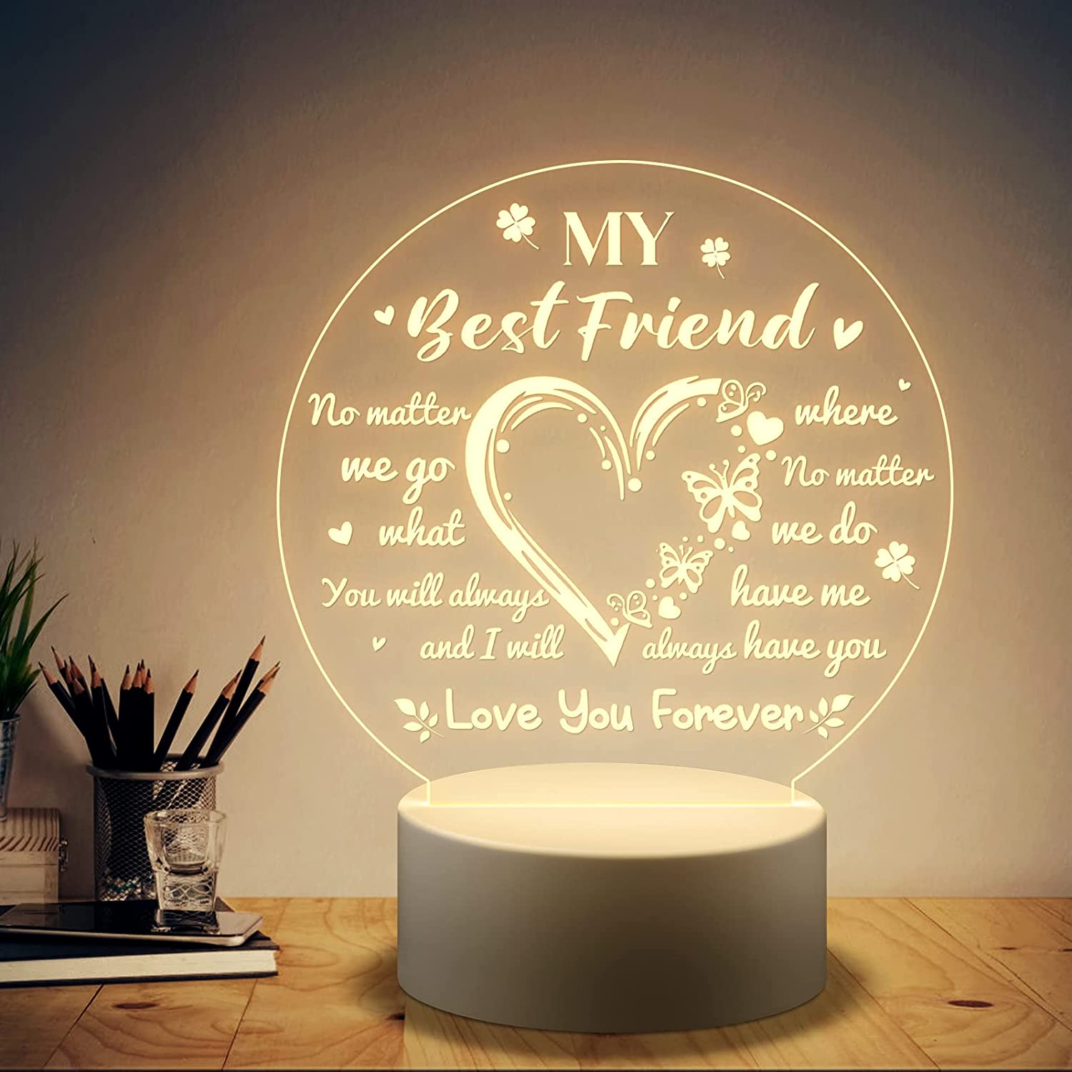 Best Friend Night Light Gifts Long Distance Friendship Gifts - Temu