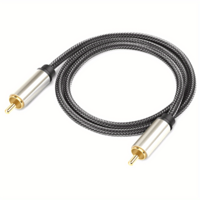 Rca Subwoofer Cable Digital Coaxial Audio Cable Rca Male Male Spdif Cable  Subwoofer Home Theater Amplifier - Electronics - Temu