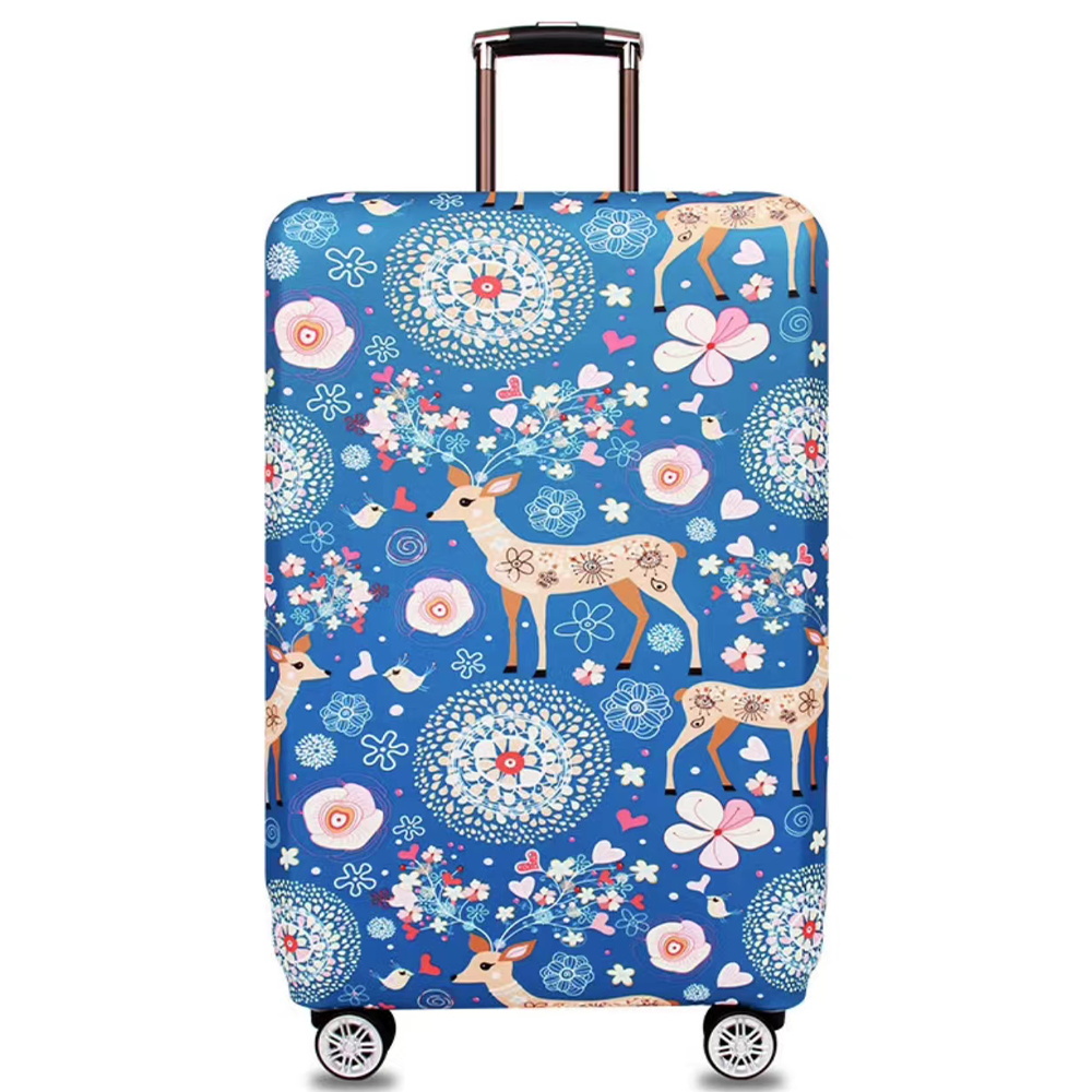 Flower Letters Durable Travel Luggage Cover, Elastic Luggage Case Dustproof  Protective Cover, Foldable Washable Luggage Cover Protection - Temu