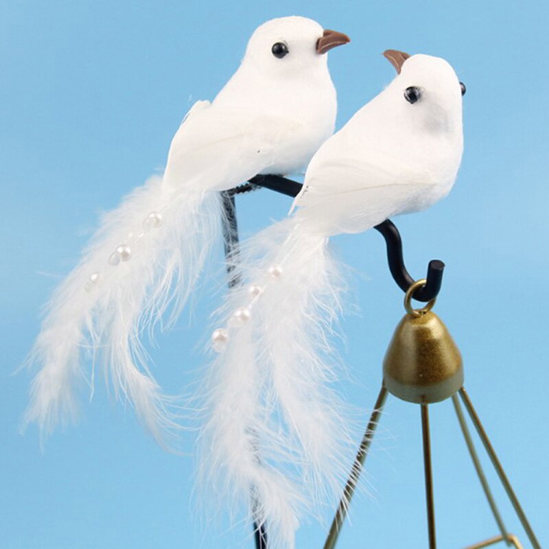 Fuwaxung 1Pcs 3D Fake Craft Birds Artificial Foam Feathers Birds Birthday  Party Decorations Home Garden Wedding Decoration 