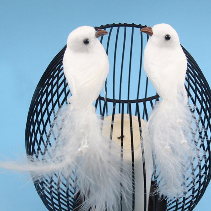 Fuwaxung 1Pcs 3D Fake Craft Birds Artificial Foam Feathers Birds Birthday  Party Decorations Home Garden Wedding Decoration 