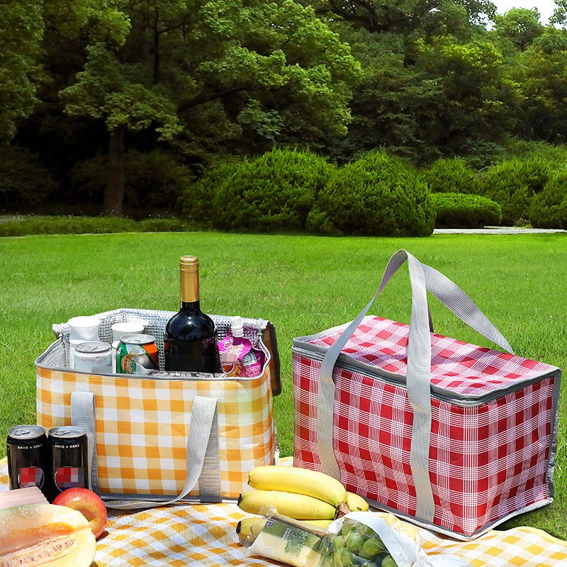 1 borsa porta pranzo isolata in tessuto Oxford con foglio di alluminio  all'interno - Temu Italy