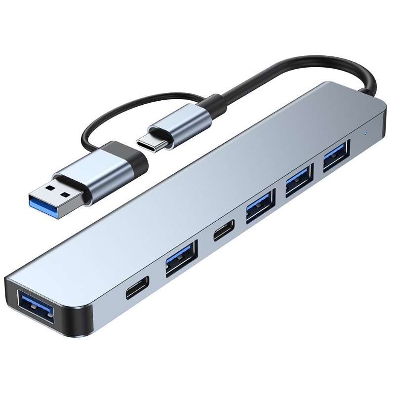 Dropship USB C Hub; USB C Hub Multiport Adapter 5 In 1 USB C Dongle With