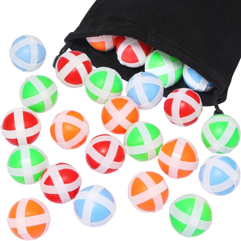 TAKIHON Kids Toss and Catch Ball Set,Dodgeball Game with Sticky