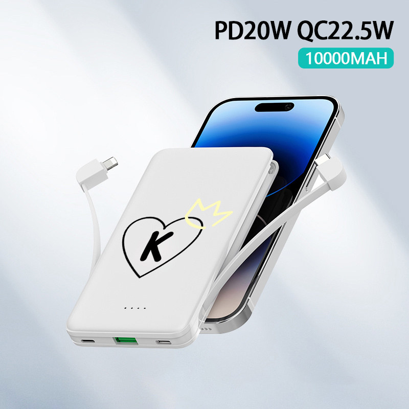 QOOVI Power Bank 20000mAh Portable PD 20W Fast Charging Poverbank Mobile  Phone External Battery Powerbank For iPhone 13 Xiaomi