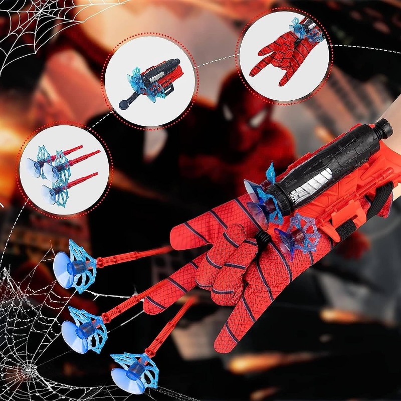 Spider Web Shooters Toy For Kids Fans, Hero Launcher Wrist Toy Set