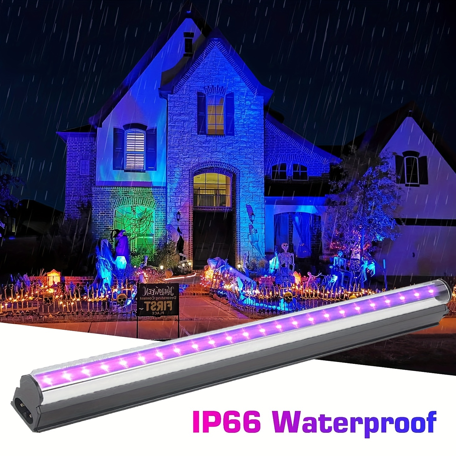 LED Blacklight LED Black Light Bar with Switch T8 LED UV Black Light Party  Decor