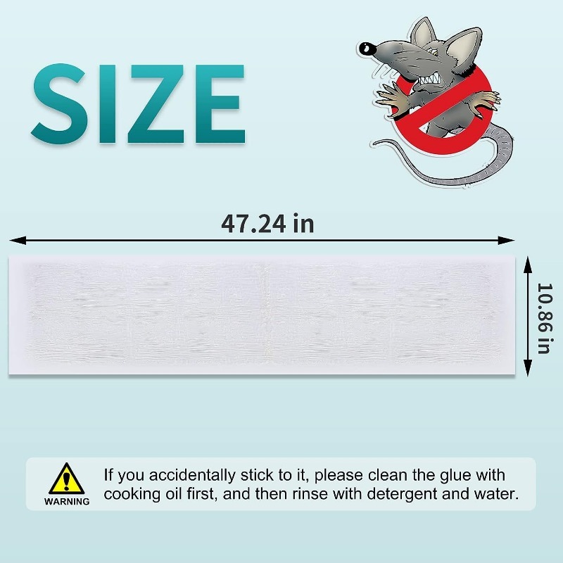  (Pack of 7) Large Size Mouse Glue Trap, Sticky Super