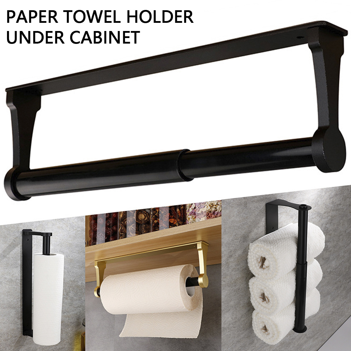 Paper Towel Holder Under Cabinet Single Hand Operable Paper - Temu
