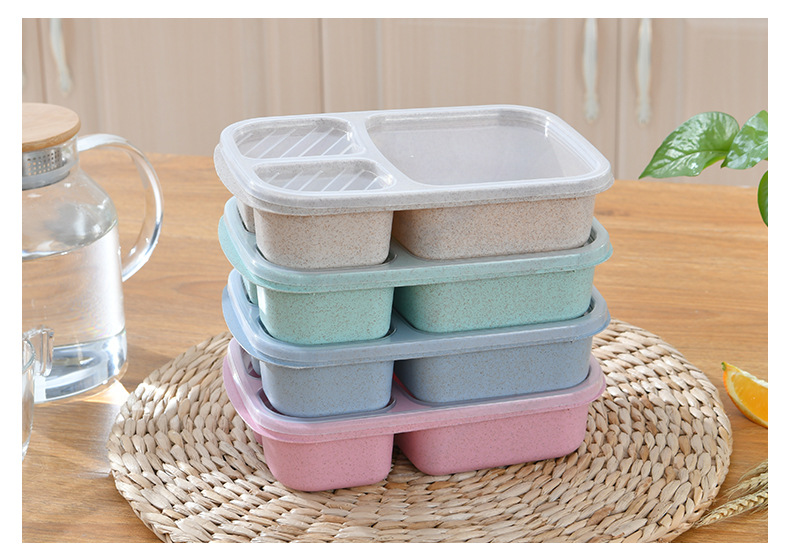 Lunch Box, Wheat Straw Dinnerware Food Storage Container, Portable Bento Box,  For Teenagers And Workers At School, Canteen, Back School, For Camping  Picnic And Beach, Home Kitchen Supplies - Temu