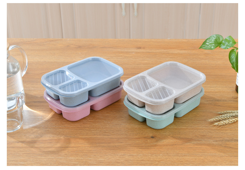 Lunch Box, Wheat Straw Dinnerware Food Storage Container, Portable Bento Box,  For Teenagers And Workers At School, Canteen, Back School, For Camping  Picnic And Beach, Home Kitchen Supplies - Temu