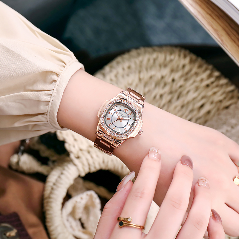 Relojes De Lujo Para Mujer, Reloj De Cuarzo Con Diamantes De Marca