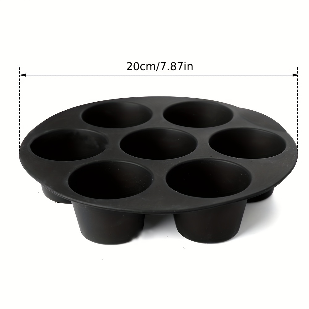 Air Fryer Muffin Pan,, Silicone Cupcake Mold, 7 Cavity Pudding Molds,  Baking Tools, Kitchen Gadgets, Kitchen Accessories - Temu