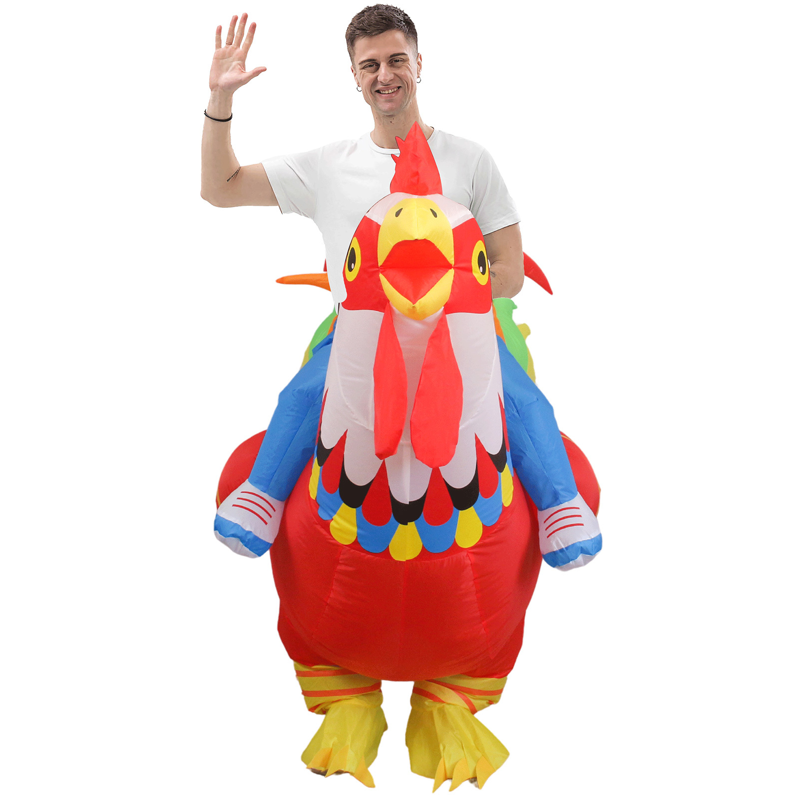 big red rooster inflatable costumes for performance outdoor team building activities game costumes and three dimension christmas halloween thanksgiving gifts details 4