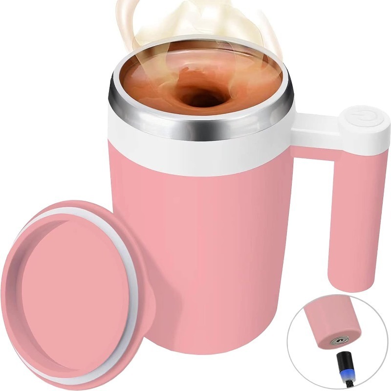Self Stirring Mug Electric Mixing Cup Magnetic Stirring Cup - Temu