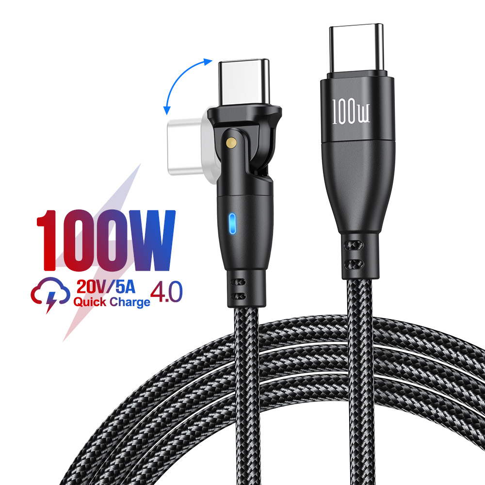 Kuulaa Câble USB C magnétique 100 W (20 V/5 A max), câble USB-C