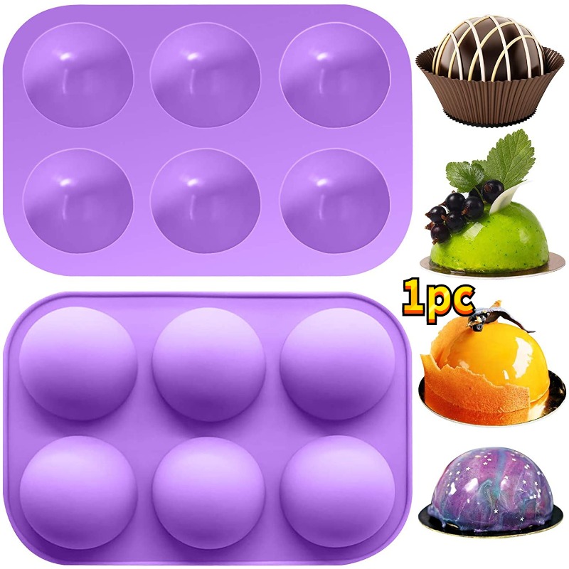 1pc Hemisphere Silicone Mold 15-cavity Mousse Mold Dessert Tools Half Ball  Silicone Mould Half Sphere Mold for Baking