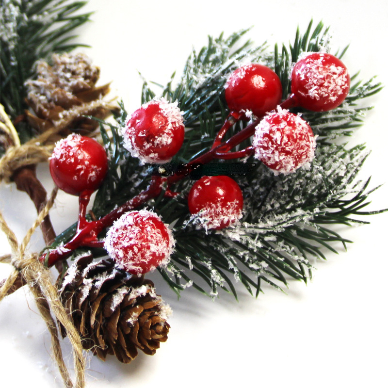 IMIKEYA Christmas Tree Fillers Decorations Pine Branches for Decorating  Berry Branches Picking Christmas Twig Stem Simulation Pine Cone Faux  Branches