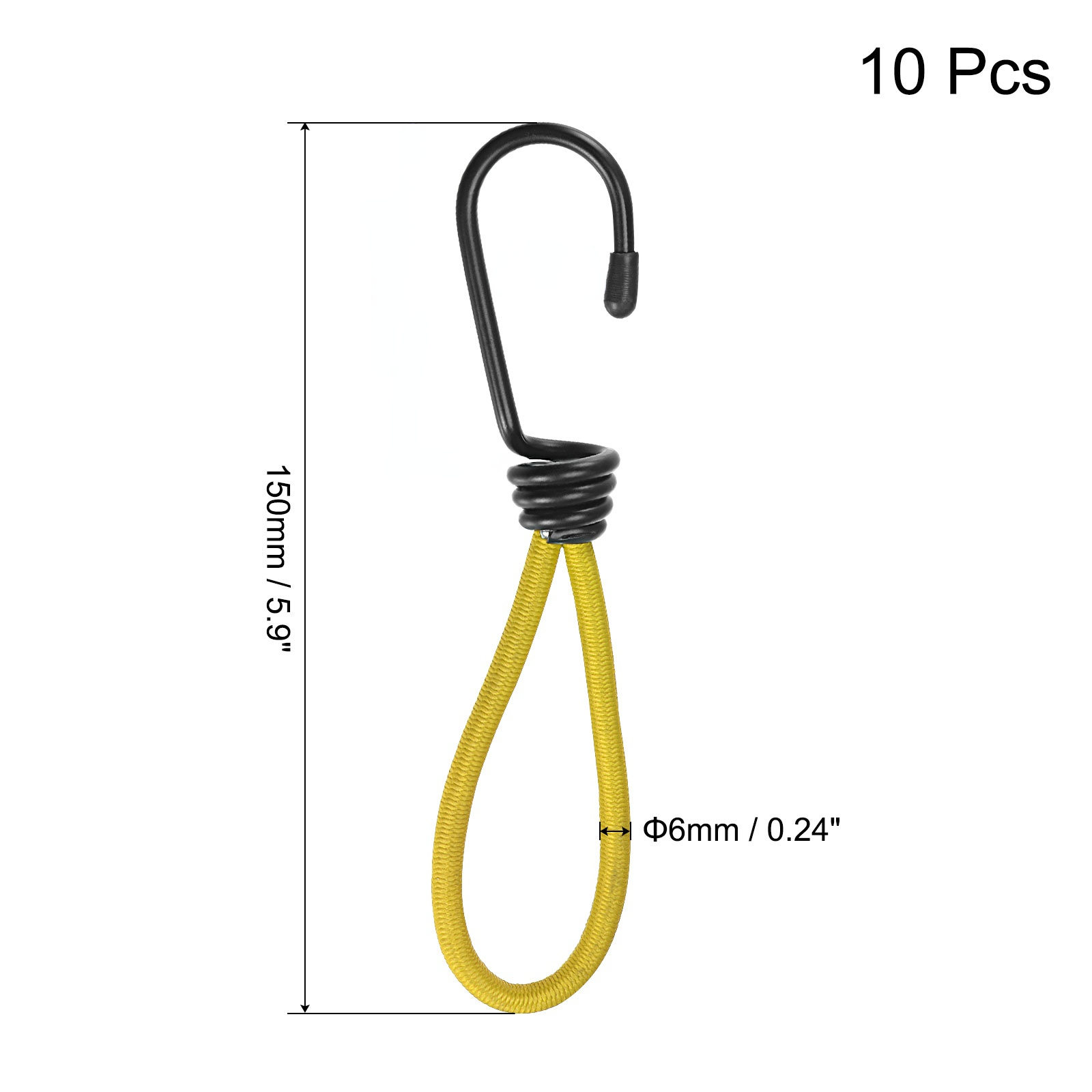Elastic Cords With Hook 5 9 Inch Tarp Straps Ropes Fixed For Outdoor  Camping Tent Canopy Awnings Cover - Sports & Outdoors - Temu