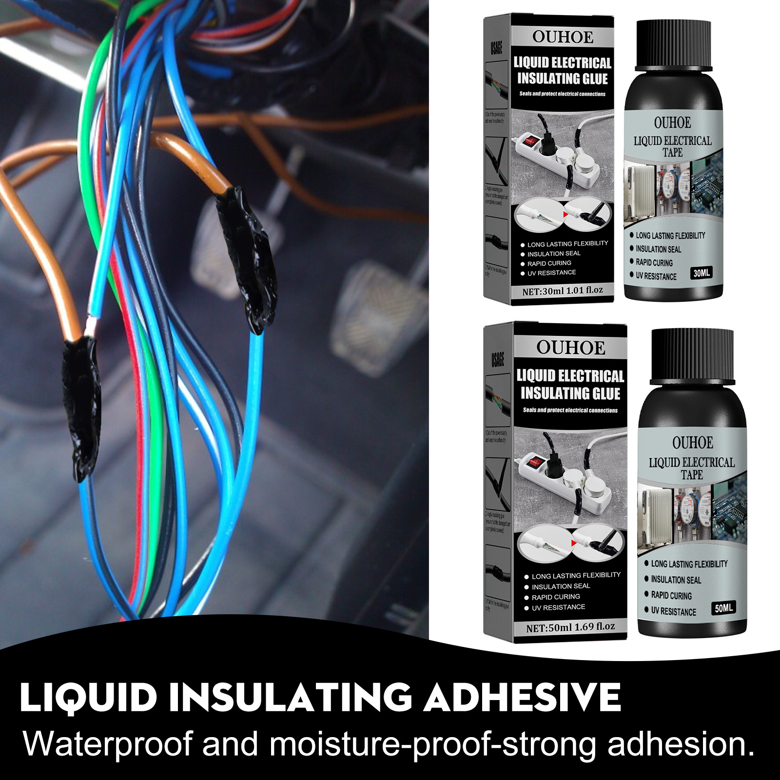 Waterproof Insulation Electrical Sealant Liquid Tape High Temperature  Resistant Liquid Insulating Rubber Coat