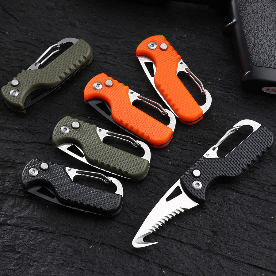 1pc Portable Fruit Knife For Self Defense, Express Package Opener, Keychain  Outdoor Folding Mini Pocket Knife Keychain