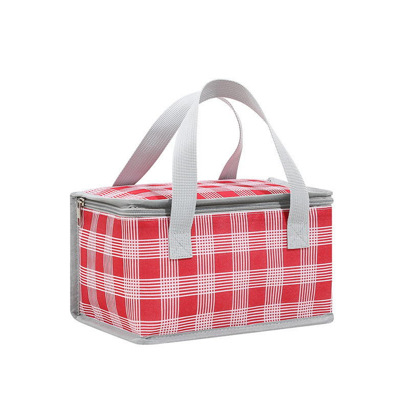 Plaid Insulation Bag, Portable Lunch Bag, Lunch Box Bag, Thickened Aluminum  Film Picnic Bag, For Teenagers And Workers At School, Canteen, Back School,  For Camping Picnic And Beach, Home Kitchen Supplies 