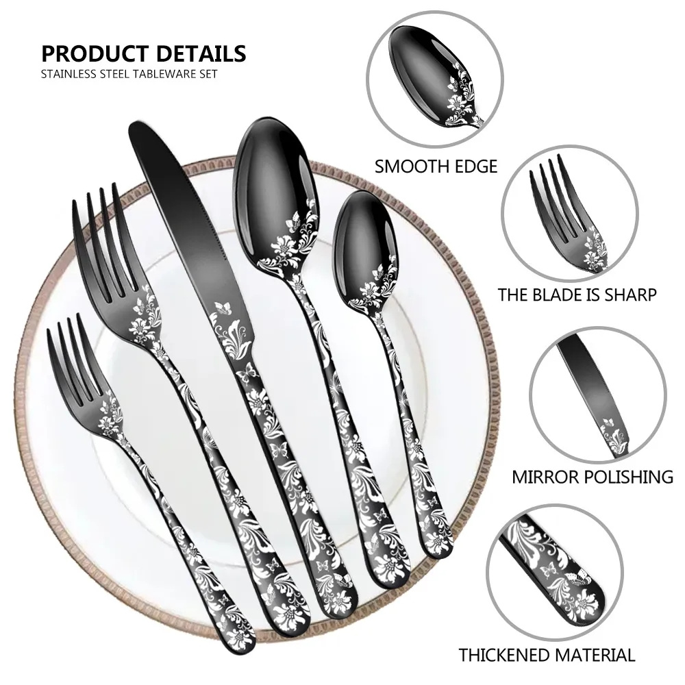 Steak Knife Cutlery Sharp Dinner Knives Stainless Steel Tableware Kitchen  Home Flatware - Temu