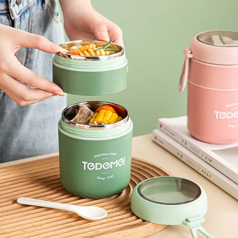 Food Insulated Jar, Insulated Soup Cup, Insulated Container, Stainless  Steel Lunch Box, For Teenagers And Workers At School, Canteen, Back School,  For Camping Picnic And Beach, Home Kitchen Supplies - Temu