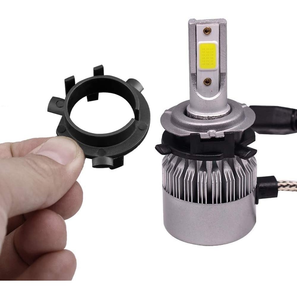 Unique Bargains H7 LED Headlight Bulb Holder Adapter Socket Base