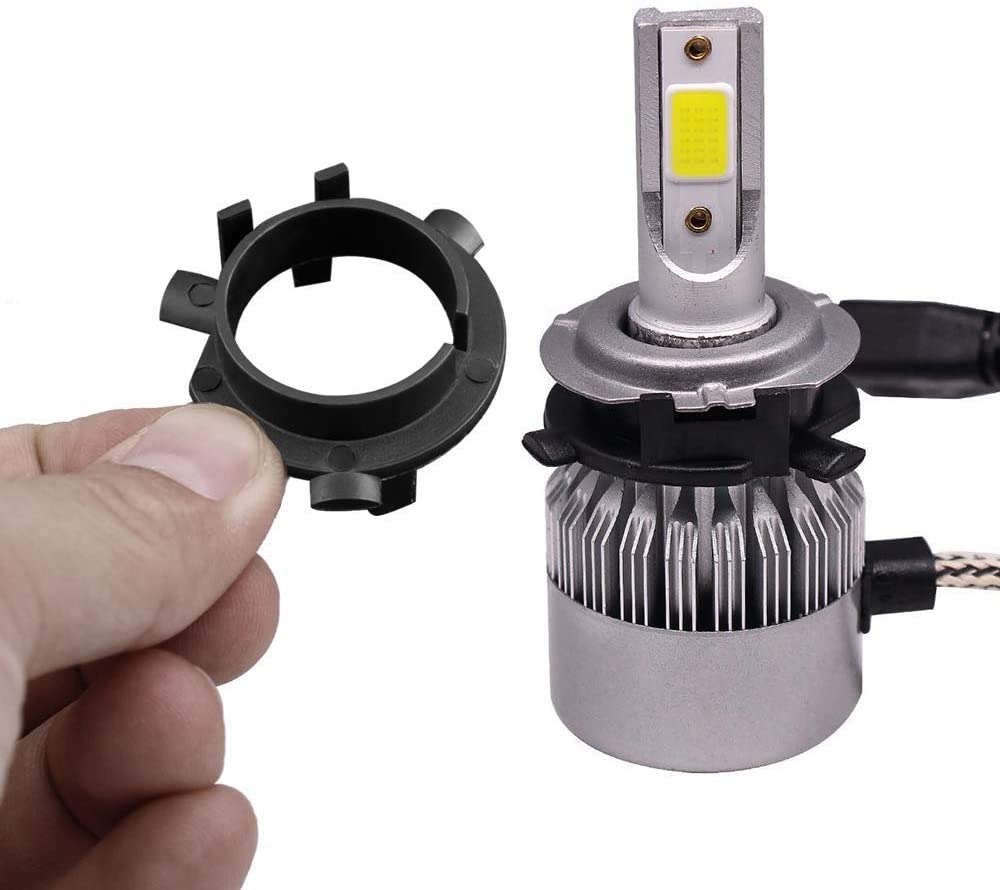 Support d'adaptateur d'ampoule de phare H7 LED/HID * 2 pince de retenue de  Base de douille pour Hyundai 