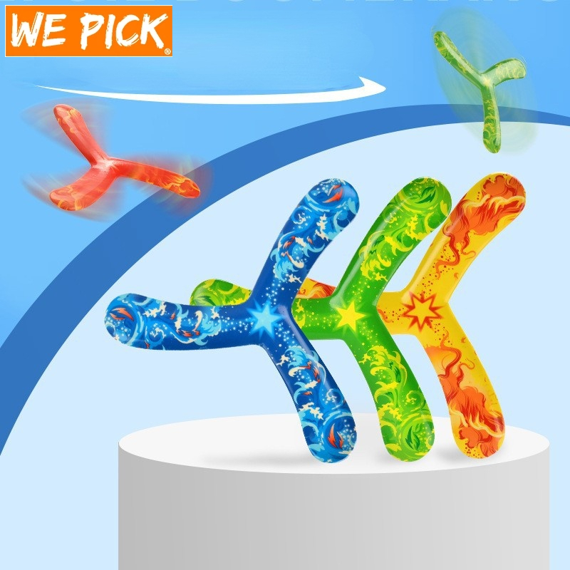 Boomerang Kids Outdoor Frisbee - Soft Toy Boomerangs Gifts for Boys 8-12 &  Girls