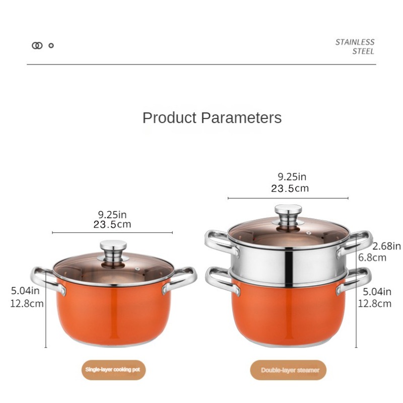 Thickened Stainless Steel Multifunctional Steamer, Household Large Soup  Pot, Steaming Fish Cooker, Soup Pot, Magnetic Stove, Gas Stove, Universal -  Temu