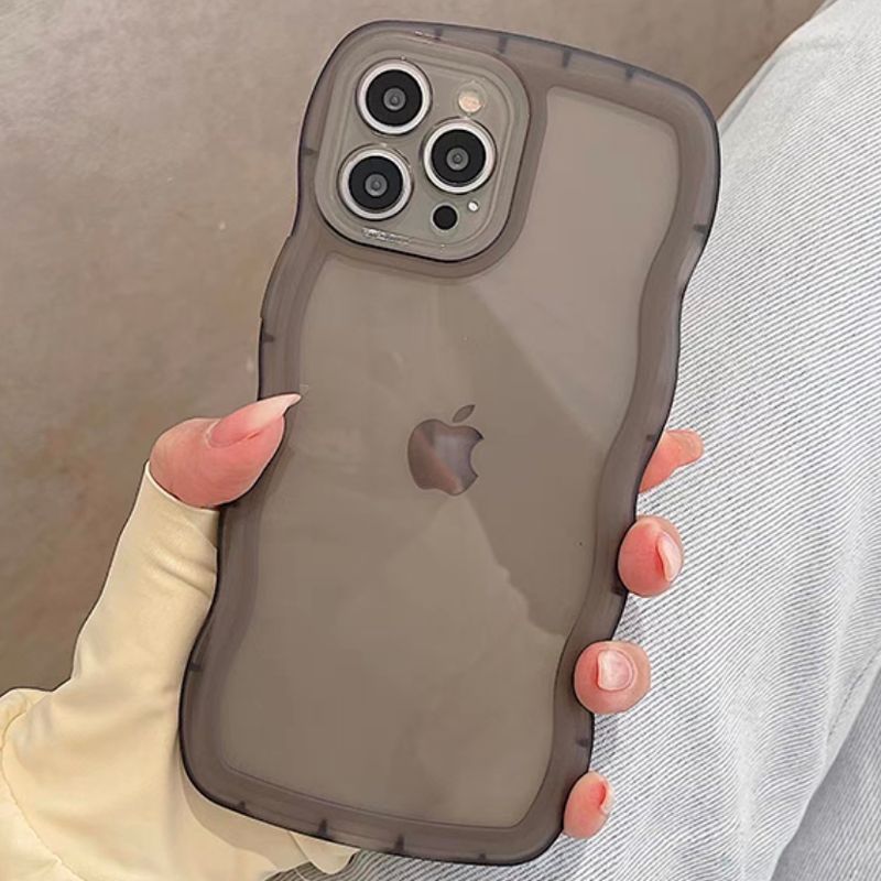 Clear Simple Color Border INS Phone Case For iPhone 13 Pro Max 11