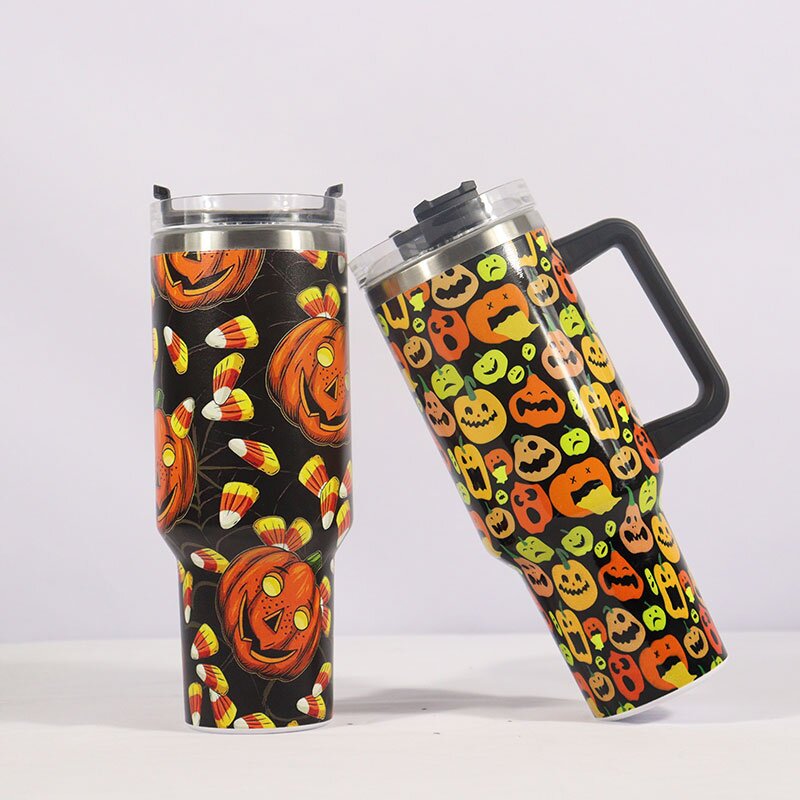 Halloween Tumbler Stainless Steel Thermal Water Bottle With - Temu