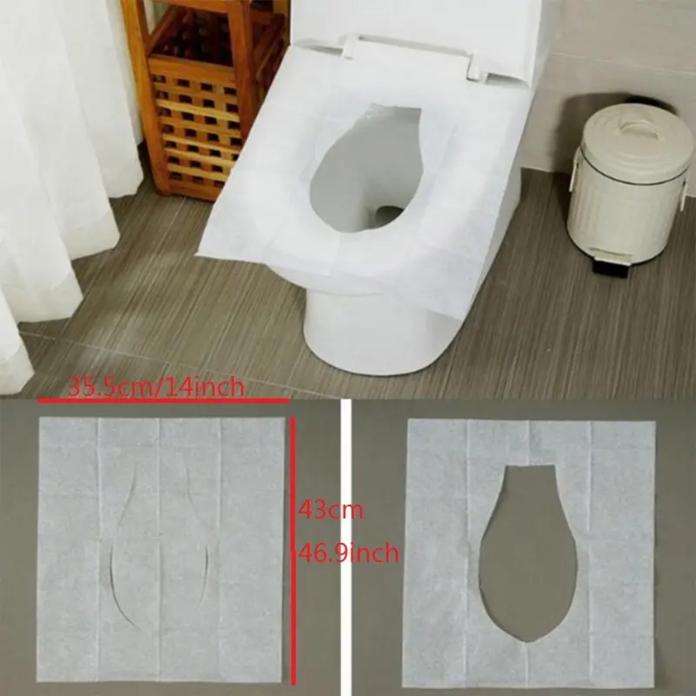 30 Stück Einweg-Toilettensitzkissenpapier Einweg-Toilettensitzbezug  Sitzendes Toilettenpapier – Waschbar, Tragbar, Sehr Gut Geeignet Für  Reisen