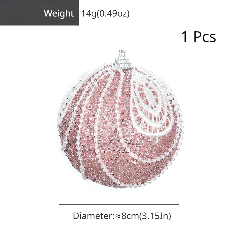 Christmas Tree Lace Foam Christmas Ball Dip Powder Ball - Temu