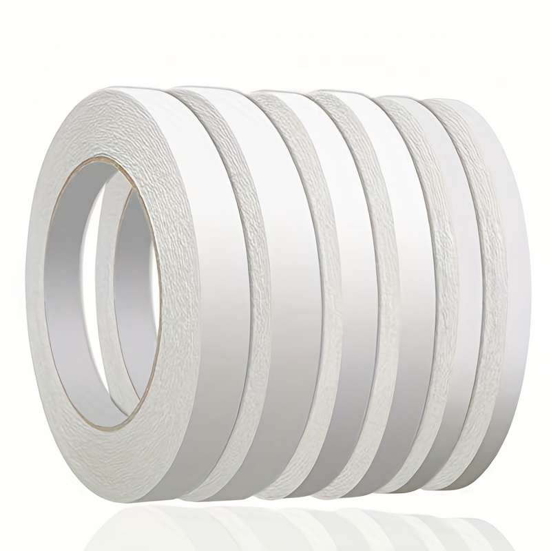 6 Rolls of Double-Sided Tape for Crafting, Photography, Scrapbooking, and  More - Choose Your Width!