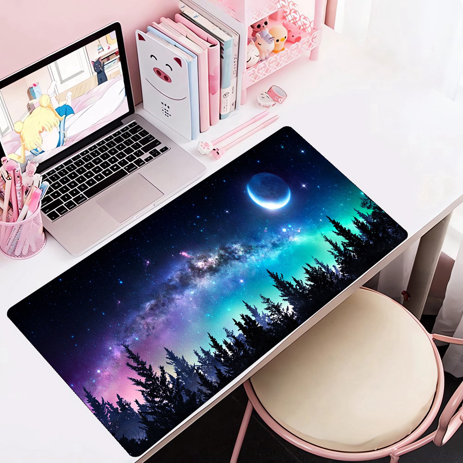 Leather Desk Pad Protector,Mouse Pad,Office Desk Mat, Non-Slip PU Leather  Desk Blotter,Laptop Desk Pad,Waterproof Desk Writing Pad for Office and  Home