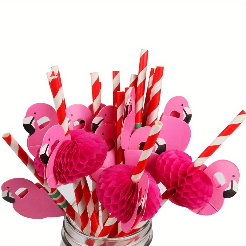 Flamingo Straws Flamingo Drinking Straws Bachelorette Straws Bendable  Cocktail Straws For Flamingo Pool Party Table Decor Birthday Wedding - Temu