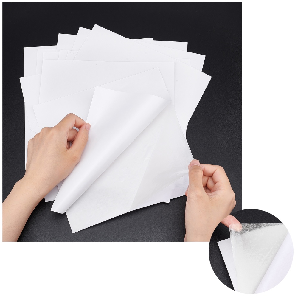 25pcs White Double Sided Adhesive Sheets, Double Side Tap Sheets, 0.2mm  Thickness, For Craft Photo Album Handbook Scrapbook Making Art & Craft  Supplie