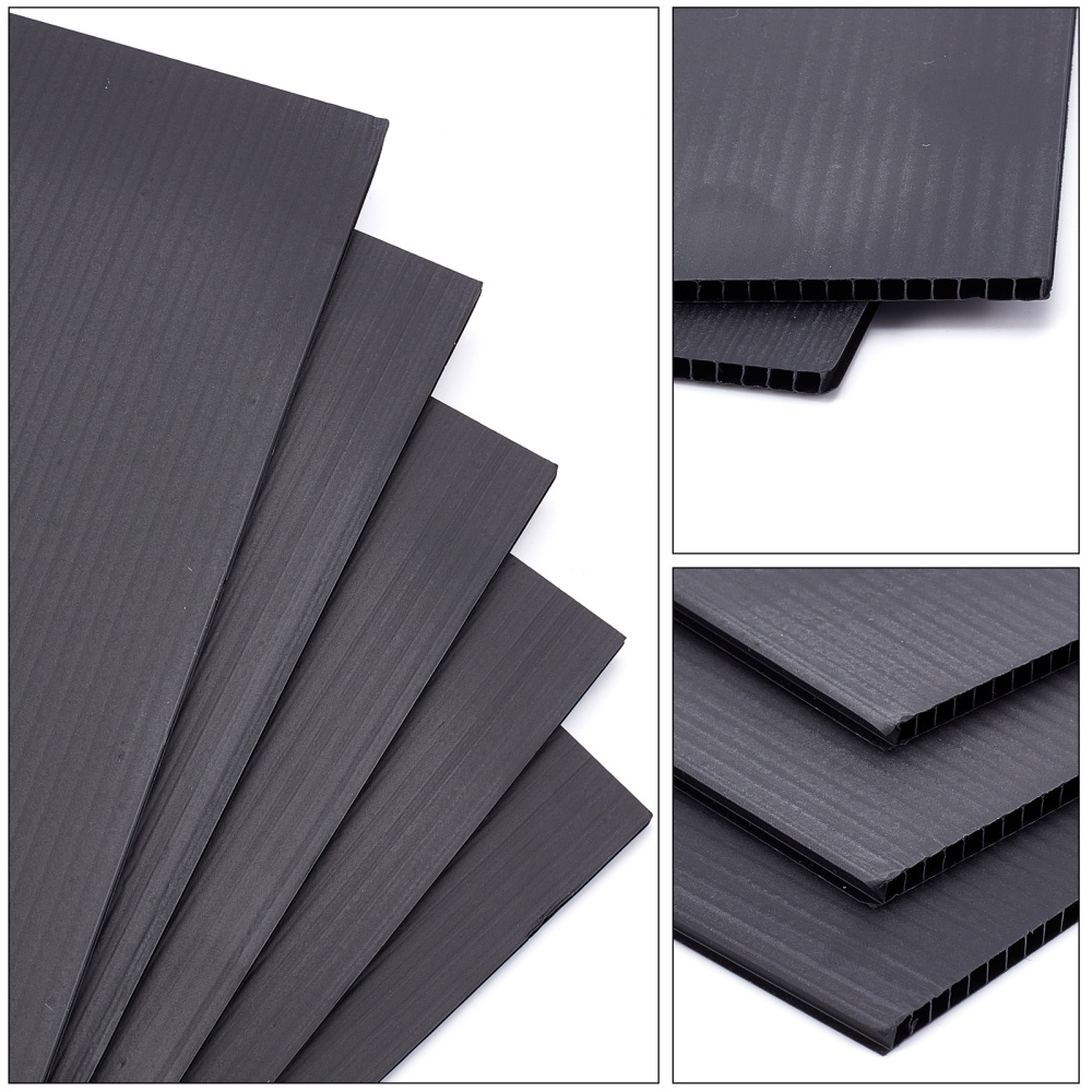 Plastic Hollow Board Black/white Plastic Corrugated Sheets - Temu