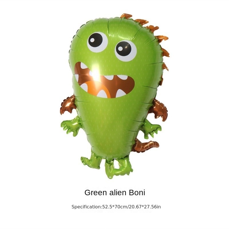 Alien en globo: ilustración de stock 16580746