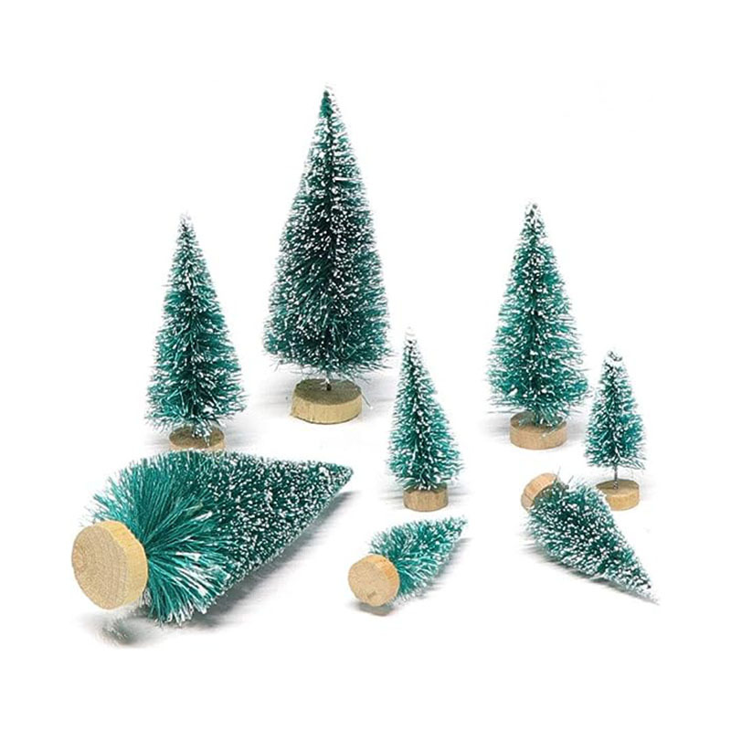 Christmas Tree Miniature Pine Trees With Clips Sisal Trees - Temu
